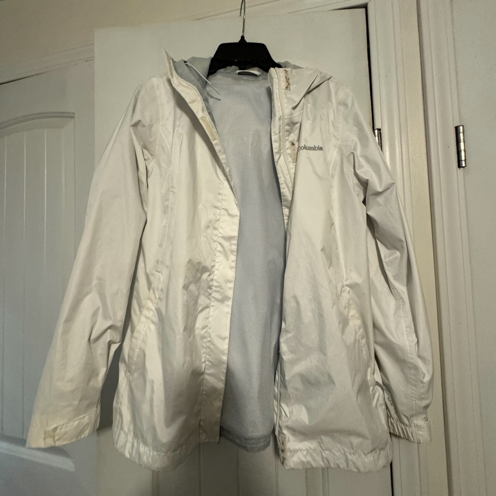 Columbia Off-White Hooded Jacket